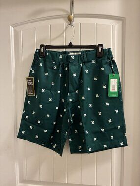 Tipsy Elves Shamrock Shorts In Green In Medium 32” x 7.5”